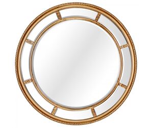 Большое круглое зеркало Prestige Gold